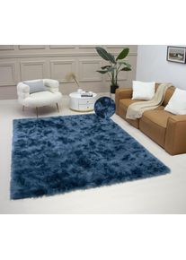 Home Affaire Hochflor-Teppich »Dena Teppiche«, rechteckig, Kunstfell, weich, Uni-Farben, Wohnzimmer, Schlafzimmer, Esszimmer