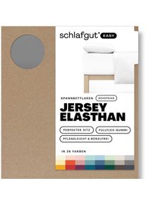 Schlafgut Spannbettlaken »EASY Jersey Elasthan Boxspring«, (1 St.), MADE IN GREEN by OEKO-TEX®