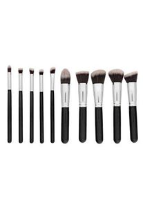 MIMO Makeup Brush Set Kabuki Black 10 Pcs set perii machiaj