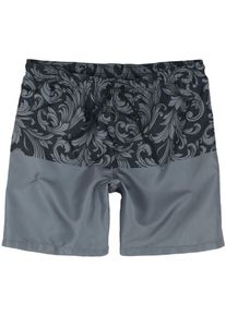 Black Premium by EMP Ornament Print Swim Shorts Badeshorts schwarz