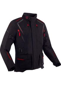 Bering Vision, veste textile imperméable , couleur: Noir/Rouge , taille: L