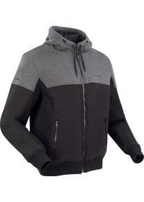 Bering Hoodiz Vented, textile jacket , color: Black/Dark Grey , size: XXL