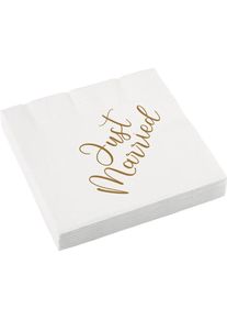 Amscan 16 tovaglioli Just Married 33 cm