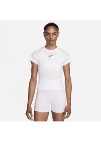 Haut de tennis à manches courtes Dri-FIT NikeCourt Advantage pour femme - Blanc