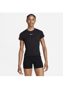 Haut de tennis à manches courtes Dri-FIT NikeCourt Advantage pour femme - Noir