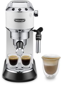 De'Longhi De'longhi Siebträgermaschine »Dedica Style Ec 685.W«, 1350 Watt, 15 Bar weiß, Flow Stop Funktion zum Programmieren der Tassenfüllmenge