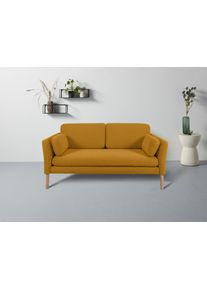 Andas 2-Sitzer »Helsingborg«, In Skandinavischem Design, Inkl. Lose Zierkissen gelb, Größe B/H/T: 174 cm x 82 cm x 91 cm B/H/T: 174 cm x 82 cm x 91...