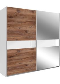 wimex Schwebetürenschrank »Meiningen«, Mit Spiegel Und Glaselementen , Größe B/H/T: 135 cm x 198 cm x 65 cm B/H/T: 135 cm x 198 cm x 65 cm ,...