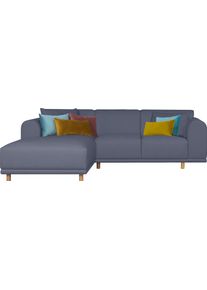 Andas Ecksofa »Maroon«, In Skandinavischem Design, Mit Losen Kissen blau, Größe B/H/T: 285 cm x 82 cm x 191 cm B/H/T: 285 cm x 82 cm x 191 cm...