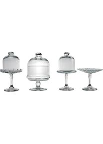 Creatable Servierteller, (4 Tlg.), Servierset farblos , Mini Patisserie-Set von Creatable