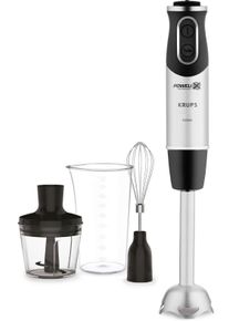 Krups Stabmixer »Perfect Mix 8500«, 1000 W, Inklusive Schneebesen, 500ml Zerkleinerer Und 800ml Messbecher schwarz, Exklusive Powelix-Technologie