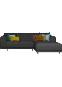 Andas Ecksofa »Maroon«, In Skandinavischem Design, Mit Losen Kissen schwarz, Größe B/H/T: 285 cm x 82 cm x 191 cm B/H/T: 285 cm x 82 cm x 191 cm...