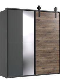 wimex Schwebetürenschrank »Virginia«, 1 Tür Mit Rollen grau, Größe B/H/T: 180 cm x 198 cm x 65 cm B/H/T: 180 cm x 198 cm x 65 cm , Inklusive...