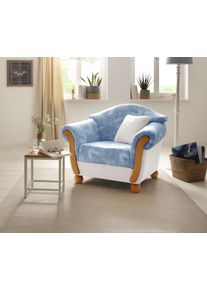 Home Affaire Sessel »Milano« blau, Größe B/H/T: 102 cm x 83 cm x 81 cm Struktur Shallow-Druckstoff Armonis Struktur Shallow-Druckstoff Armonis,...