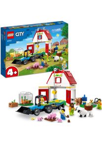 Lego® Konstruktionsspielsteine »Bauernhof Mit Tieren (60346)City«, (230 St.) bunt, Kinder ab 4 Jahre können mit dem Lego Spielset Bauernhof mit...