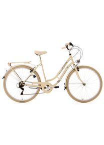 KS-Cycling Ks Cycling Cityrad »Casino«, 6 Gang, Shimano, Tourney Tz Schaltwerk, Kettenschaltung beige, Größe 53 cm - 28 Zoll (71,12 cm), SHIMANO...