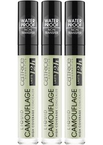 Catrice Concealer »Liquid Camouflage High Coverage«, (3er Pack) grün - 15 ml, Hochdeckend und ultra-langanhaltend