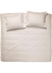 Damai Bettwäsche »Streifsatin«, (2 Tlg.), In Mako Satin Qualität, 100% Baumwolle, Bett- Und Kopfkissenbezug Mit Reißverschluss, Kühlende...