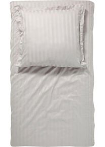 Damai Bettwäsche »Streifsatin«, (2 Tlg.), In Mako Satin Qualität, 100% Baumwolle, Bett- Und Kopfkissenbezug Mit Reißverschluss, Kühlende...
