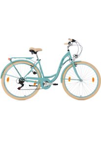 KS-Cycling Ks Cycling Cityrad »Balloon«, 6 Gang, Shimano, Tourney Rd-Tz 50 Schaltwerk, Kettenschaltung grün, Größe 48 cm - 28 Zoll (71,12 cm),...