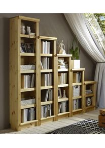 Home Affaire Standregal »Soeren Stege« aus massiver Kiefer in beige, Größe B/H/T: 126 cm