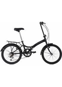 KS-Cycling Ks Cycling Faltrad »Foldtech«, 6 Gang, Shimano, Shimano Tourney Schaltwerk, Kettenschaltung schwarz, Größe 32 cm - 20 Zoll (50,80 cm), Stahlrahmen