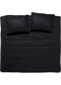 Damai Bettwäsche »Streifsatin«, (2 Tlg.), In Mako Satin Qualität, 100% Baumwolle, Bett- Und Kopfkissenbezug Mit Reißverschluss, Kühlende...