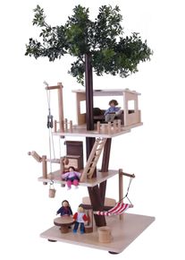 EVEREARTH® Puppenhaus »Baumhaus«, Fsc®- Schützt Wald - Weltweit beige, Puppenhaus »Baumhaus«