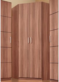 Priess Eckkleiderschrank »Bilbao« braun, Größe H/T: 193 cm x 54 cm H/T: 193 cm x 54 cm , Eckschrank mit viel Stauraum