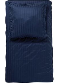 Damai Bettwäsche »Streifsatin«, (2 Tlg.), In Mako Satin Qualität, 100% Baumwolle, Bett- Und Kopfkissenbezug Mit Reißverschluss, Kühlende...