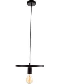 Nino Leuchten Pendelleuchte »Jan«, Felgenoptik schwarz, Größe Ø 30 cm , moderner Industrielook