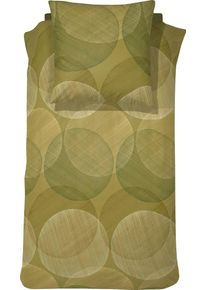 Damai Bettwäsche »Foam«, Mit Kreisen gelb B/L: 135 cm x 200 cm (1 St.) Renforcé, Gefertigt aus 100% Baumwolle