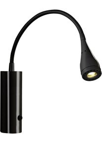 Nordlux Led Leselampe »Mento«, 1 Flammig-Flammig schwarz, Größe Ø 3,5 cm Höhe: 30 cm 1 flammig , Licht ausrichtbar über Flexarm