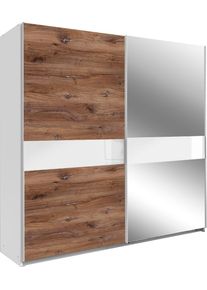 wimex Schwebetürenschrank »Meiningen«, Mit Spiegel Und Glaselementen , Größe B/H/T: 180 cm x 198 cm x 65 cm B/H/T: 180 cm x 198 cm x 65 cm ,...