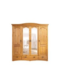 Home Affaire Schiebetürenschrank »Konrad«, Aus Massiver Kiefer beige, Größe B/H/T: 202 cm x 207 cm x 64 cm B/H/T: 202 cm x 207 cm x 64 cm ,...