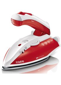 AEG Reise-Dampfbügeleisen »Dbt 800«, 800 W, Kratzfeste Edelstahl-Bügelsohle rot, Kompakter handlicher Reise-Dampfbügler