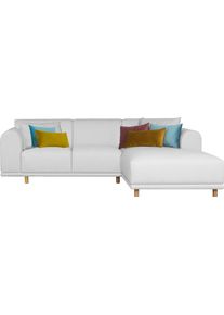 Andas Ecksofa »Maroon«, In Skandinavischem Design, Mit Losen Kissen beige, Größe B/H/T: 285 cm x 82 cm x 191 cm B/H/T: 285 cm x 82 cm x 191 cm...