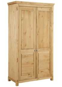 Home Affaire Kleiderschrank »Rauna«, Aus Massiver Kiefer beige, Größe B/H/T: 113 cm x 195 cm x 60 cm B/H/T: 113 cm x 195 cm x 60 cm , Wahlweise in...