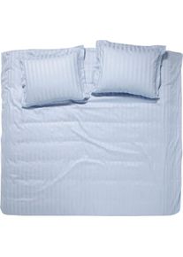 Damai Bettwäsche »Streifsatin«, (2 Tlg.), In Mako Satin Qualität, 100% Baumwolle, Bett- Und Kopfkissenbezug Mit Reißverschluss, Kühlende...