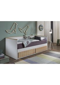 Relita Funktionsbett, Mit Lattenrost, Schubkästen Und Auszug Auf 180X200 Cm weiß, Größe Liegefläche B/L: 90 cm x 200 cm Höhe: 90 cm , Praktisches...