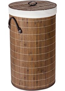 Wenko Wäschesortierer »Bamboo 55l« braun, Größe B/H/T: 35 cm x 60 cm x 35 cm B/H/T: 35 cm x 60 cm x 35 cm , Dekoratives und funktionelles Element...