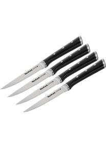 Tefal Steakbesteck »K232S4 Ice Force«, (Set, 4 Tlg.), 11cm, Spezialmesser, Langfristige Leistung, Edelstahl, Made In Germany schwarz 4 tlg. , Die...