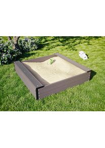 Kiehn-Holz Sandkasten, Bxlxh: 120X120X27 Cm braun, Größe B/H/L: 120 cm x 27 cm x 120 cm - B/H/L: 120 cm x 27 cm x 120 cm, Stilvoles, elegantes...