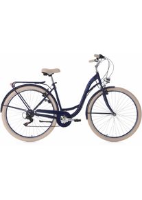 KS-Cycling Ks Cycling Cityrad »Balloon«, 6 Gang, Shimano, Tourney Rd-Tz 50 Schaltwerk, Kettenschaltung blau, Größe 48 cm - 28 Zoll (71,12 cm),...
