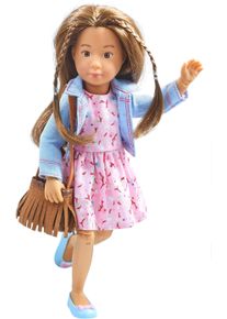 Käthe Kruse Käthe Kruse Minipuppe »Kruselings Sofia (Deluxe Set)« bunt, Kruselings-Puppe »Sofia« im magischen Outfit