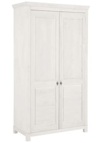 Home Affaire Kleiderschrank »Rauna«, Aus Massiver Kiefer weiß, Größe B/H/T: 113 cm x 195 cm x 60 cm B/H/T: 113 cm x 195 cm x 60 cm , Wahlweise in 2...