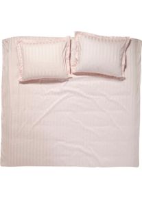 Damai Bettwäsche »Streifsatin«, (2 Tlg.), In Mako Satin Qualität, 100% Baumwolle, Bett- Und Kopfkissenbezug Mit Reißverschluss, Kühlende...