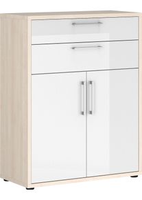 MAJA MÖBEL Maja Möbel Aktenschrank »Homebase«, Breite 89,2 Cm weiß, Größe B/H/T: 89,2 cm x 113 cm x 40,1 cm B/H/T: 89,2 cm x 113 cm x 40,1 cm , Metallgriffe