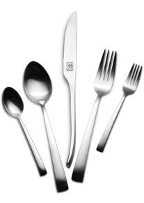 CS SOLINGEN Carl Schmidt Sohn Besteck-Set »Cloppenburg«, (Set, 60 Tlg.), Edelstahl 18/0, Matt Satiniert, 60-Teilig silberfarben 60 tlg. , Das Set zeichnet sich...