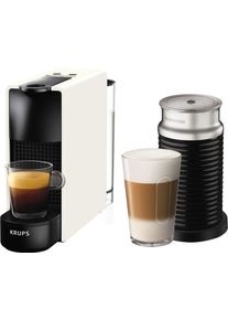 Nespresso Kapselmaschine »Essenza Mini xn1111 Von Krups, White«, Inkl. Aeroccino Milchaufschäumer, Willkommenspaket Mit 14 Kapseln weiß,...